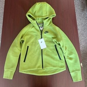 Nike Kids Lime Green Zip-Up Hoodie